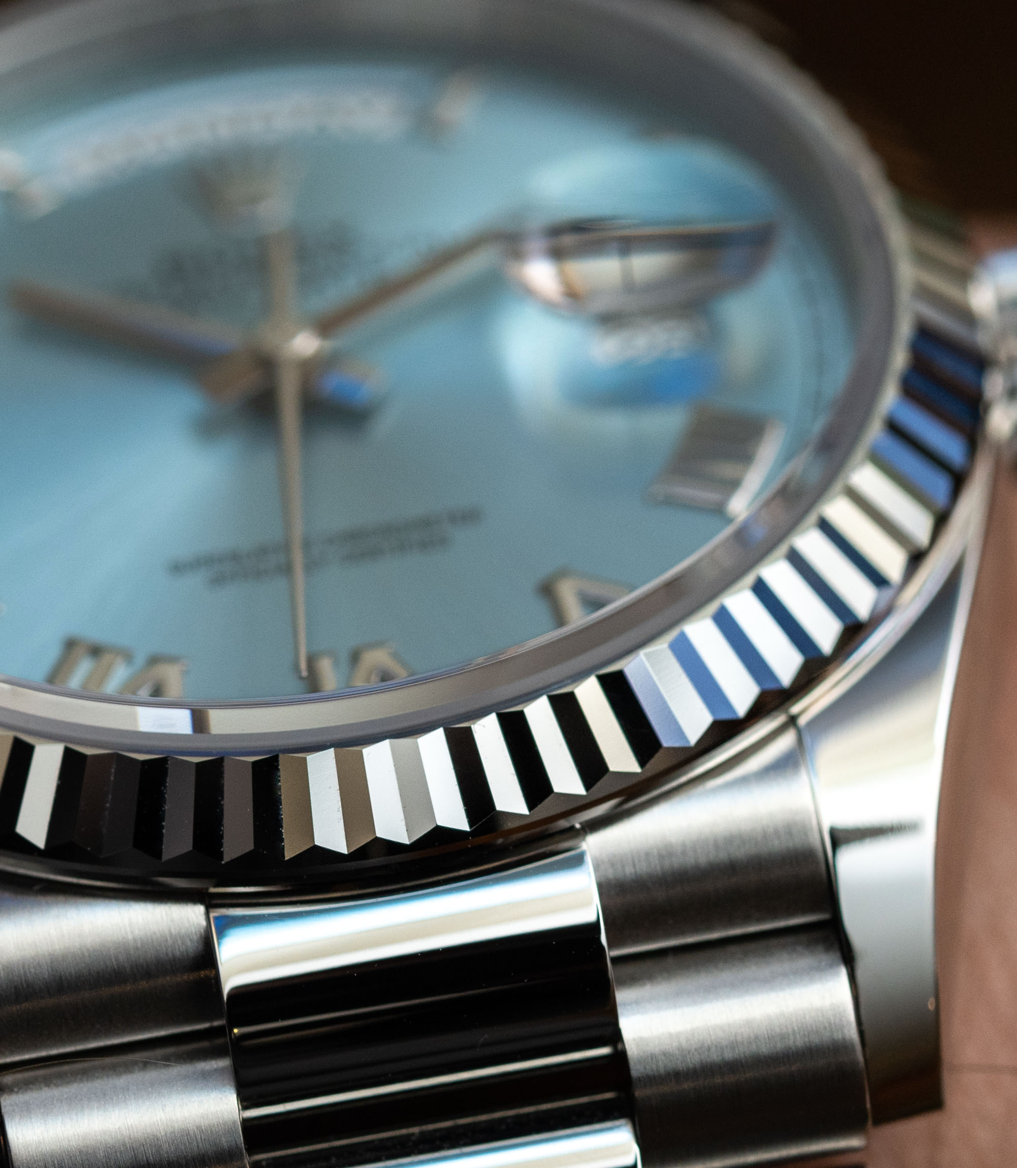 Rolex Day-Date 228206 White Roman 40mm Platinum Men's Watch - Luxury Watches  USA