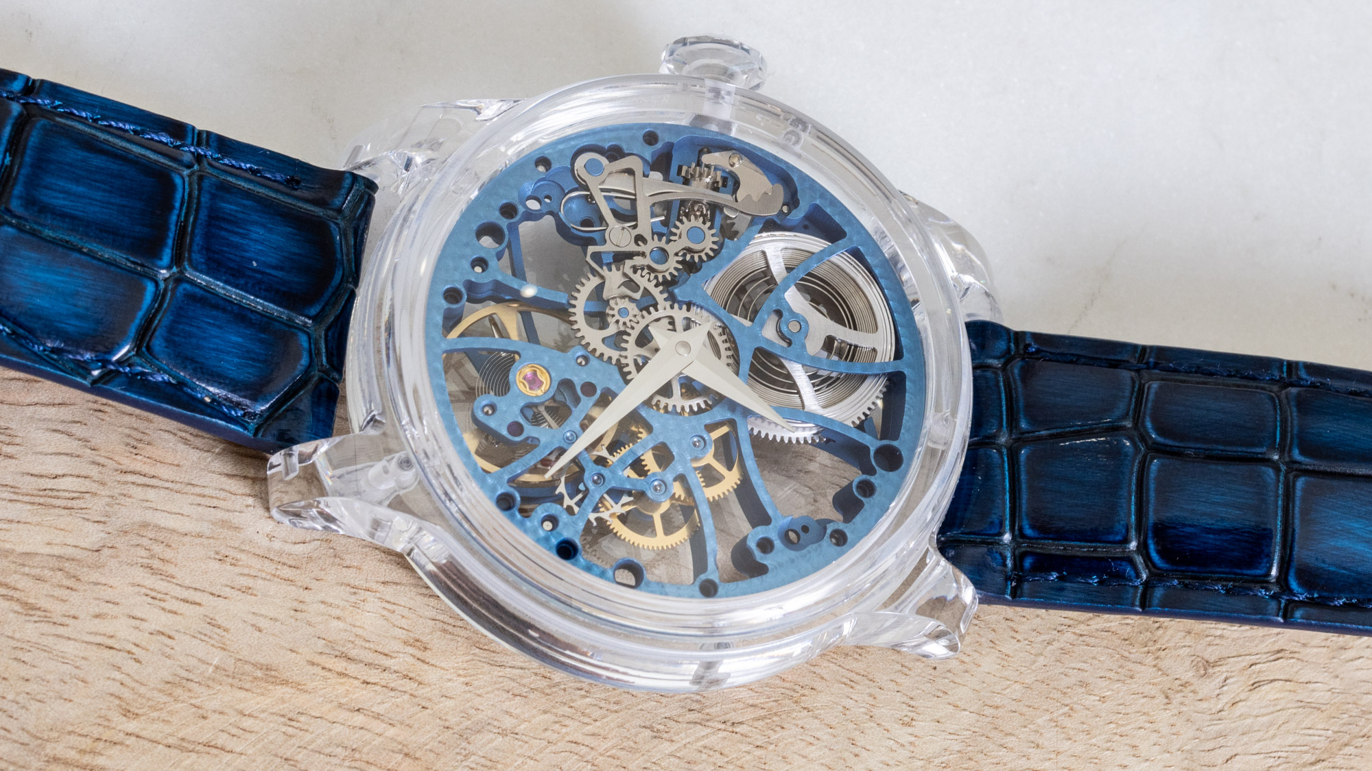 Artya Wave Crystal Sapphire Blue Watch 9 