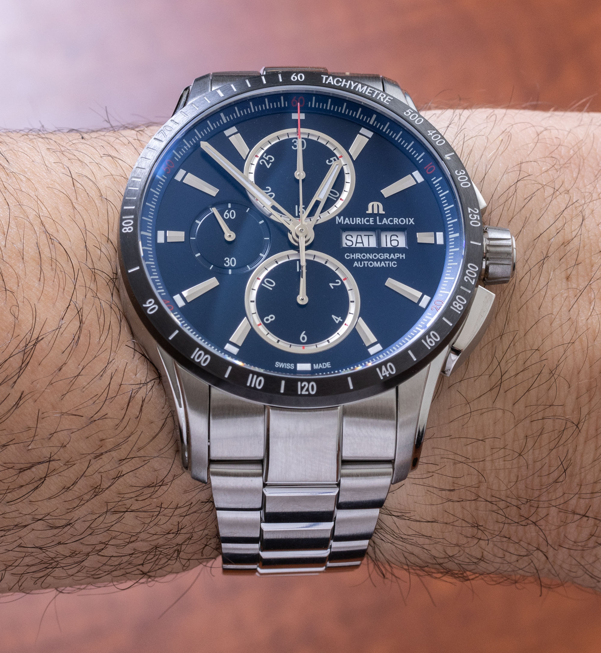 | Review: 43mm Lacroix aBlogtoWatch S Watch PONTOS Maurice Chronograph