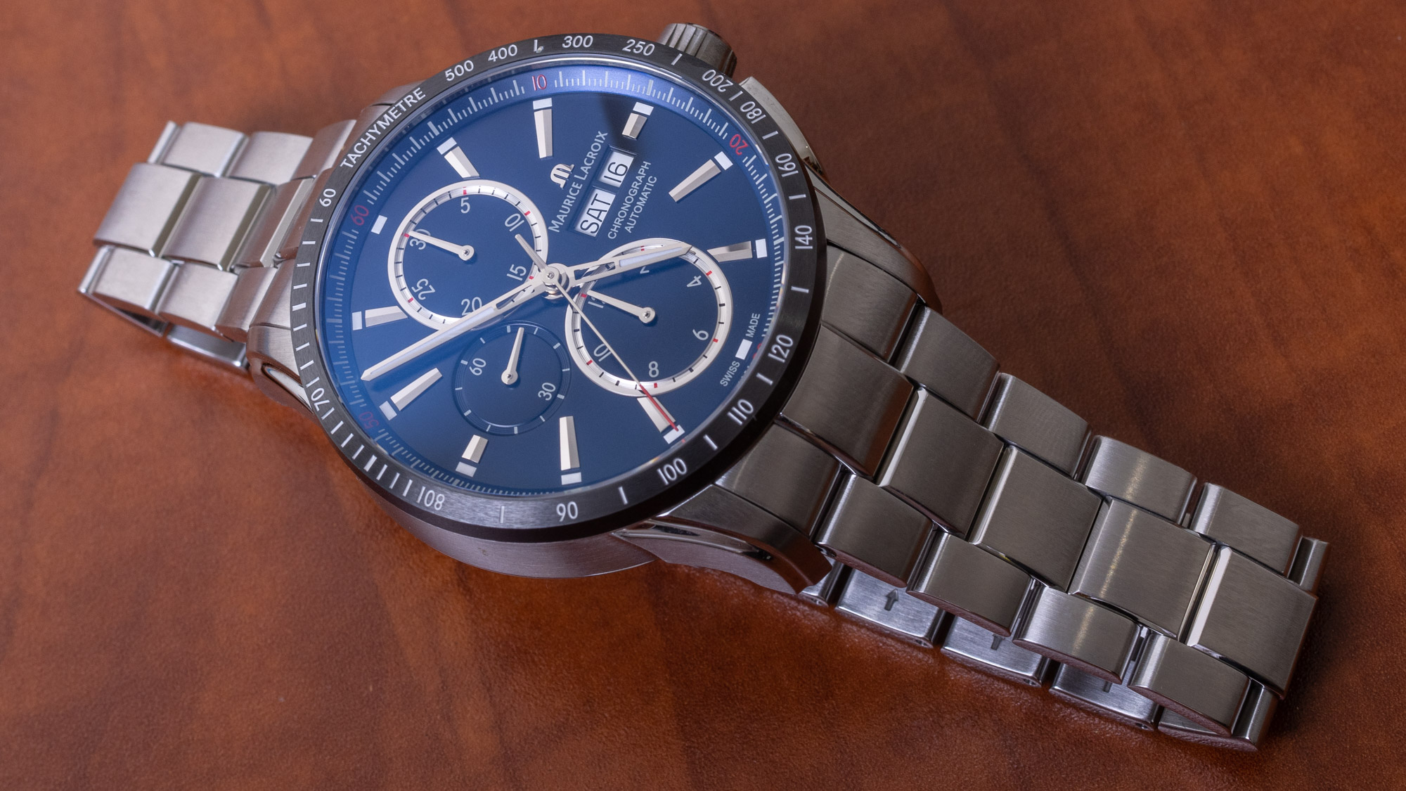 Watch Review: Maurice Lacroix | S Chronograph aBlogtoWatch 43mm PONTOS