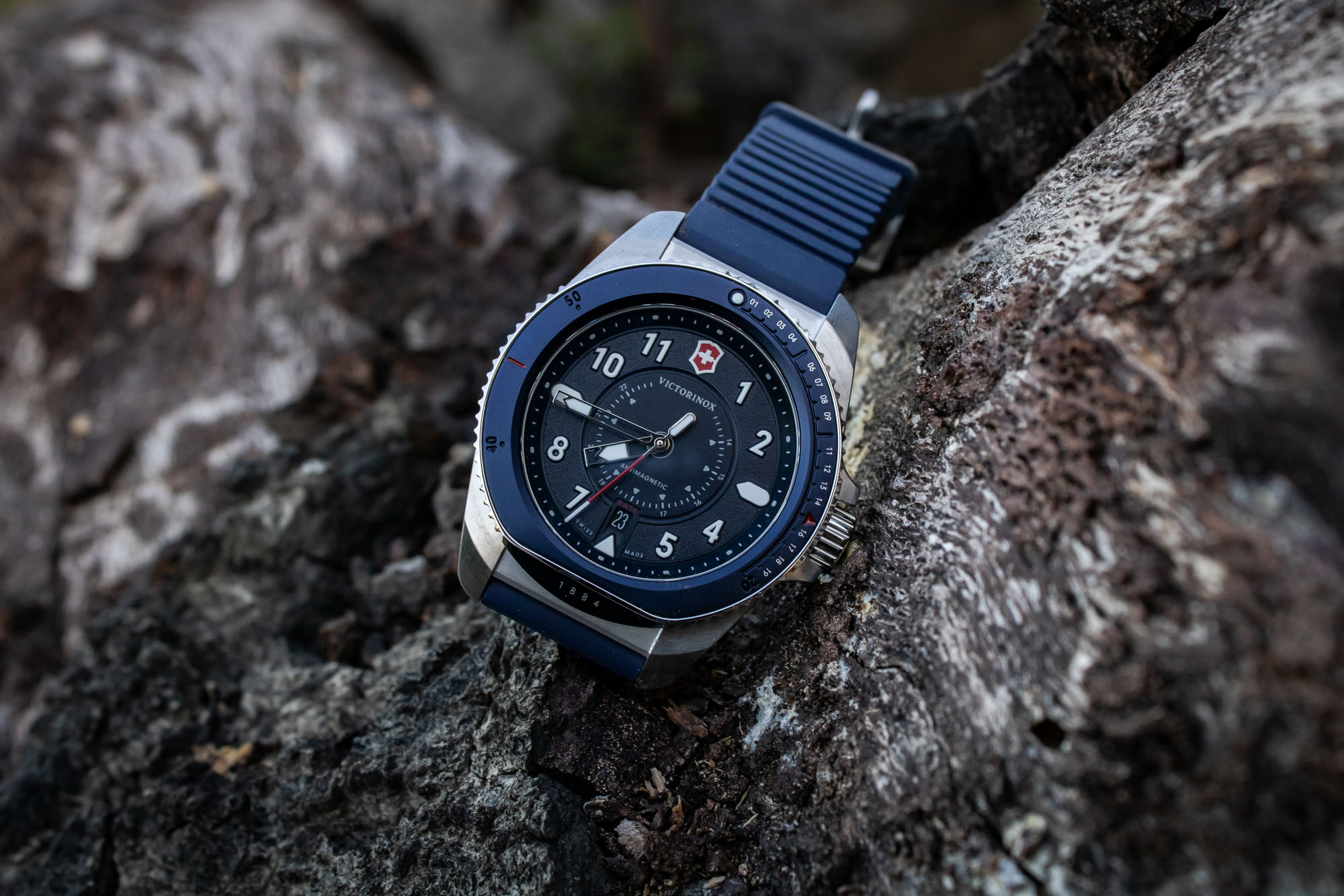 Victorinox Swiss Army Infantry Mechanical Black Dial Leather Strap Watch  241565 | OC Watch Company Watch Store