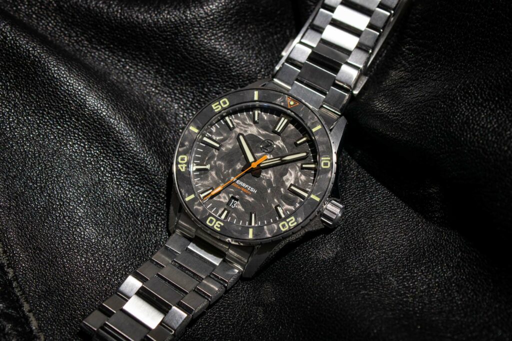 Hands-On: Zelos Spearfish 40mm Diver ‘Forged Carbon’ Watch | aBlogtoWatch