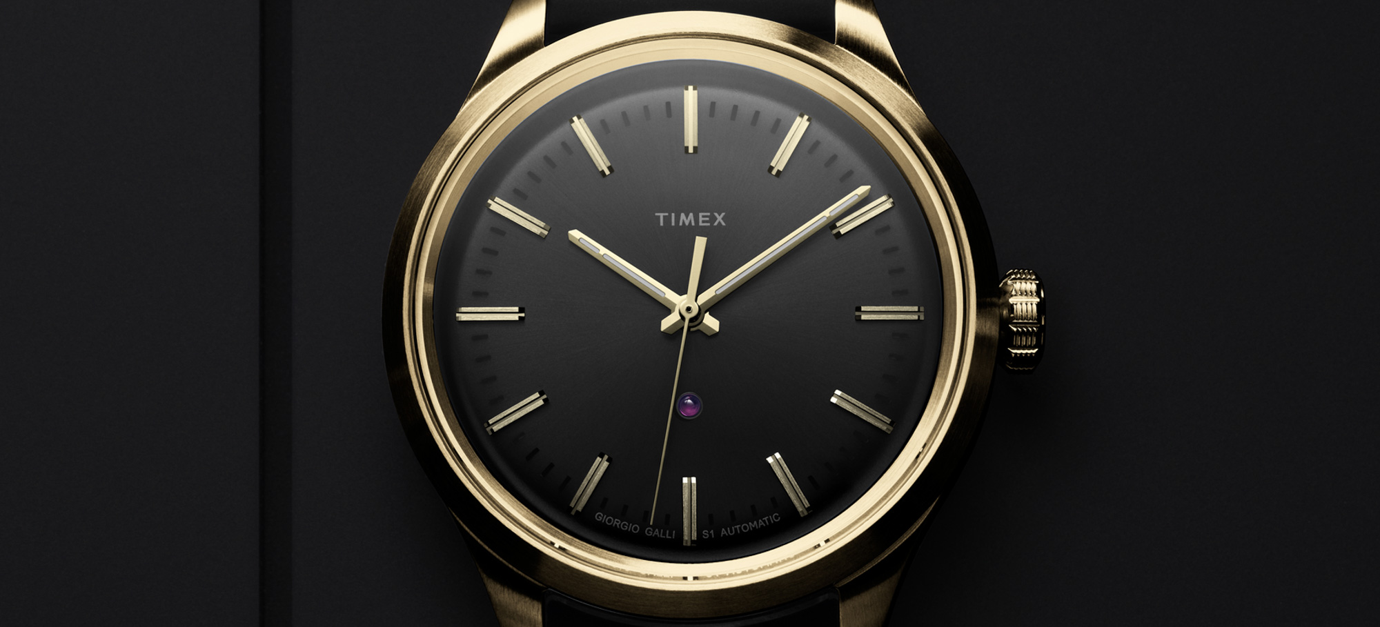 Timex Debuts New Giorgio Galli S1 38mm Automatic Watches In Black And Gold  | aBlogtoWatch