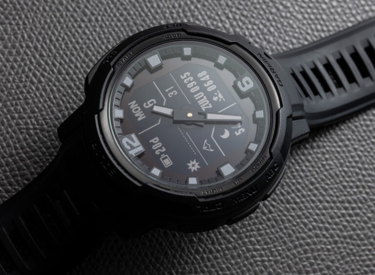 Garmin Instinct Crossover watch, Blue Granite - MTBIKER.shop