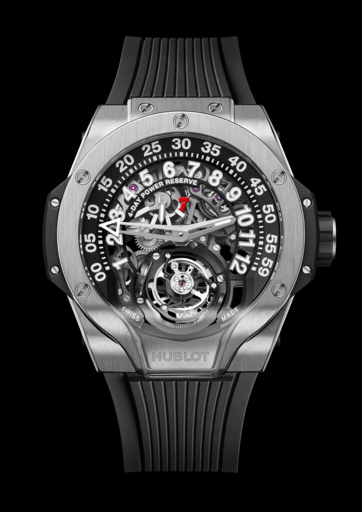 Hublot Unveils The MP-13 Tourbillon Bi-Axis Retrograde Titanium Watch ...