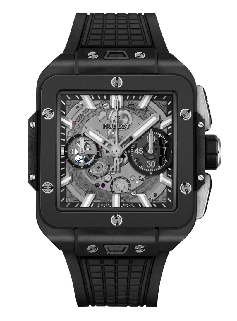 Hublot Square Bang Ceramic Watches In Black And White For 2023 ...