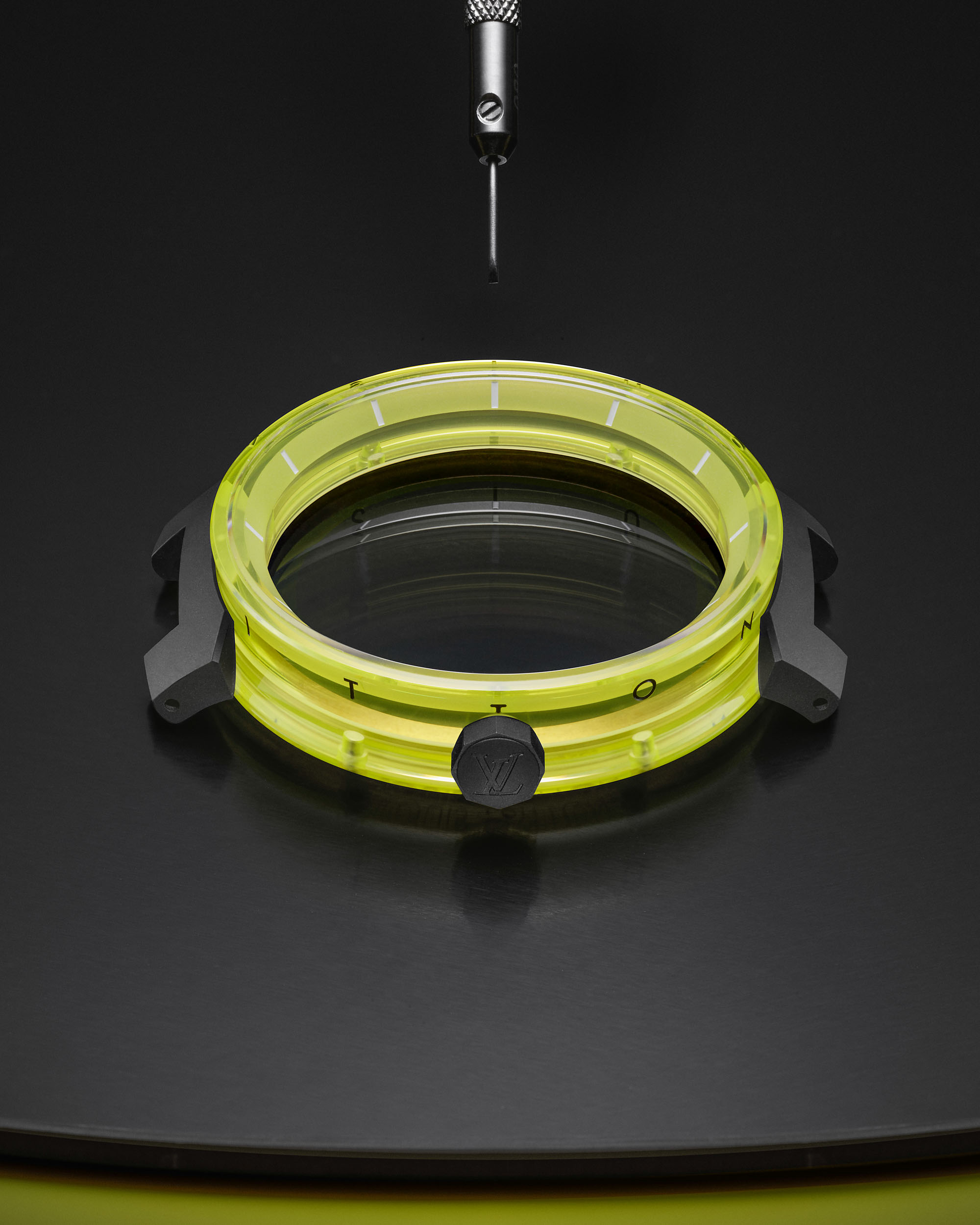 Louis Vuitton Launch Tambour Moon Flying Tourbillon Sapphire Green and  Yellow - Oracle Time
