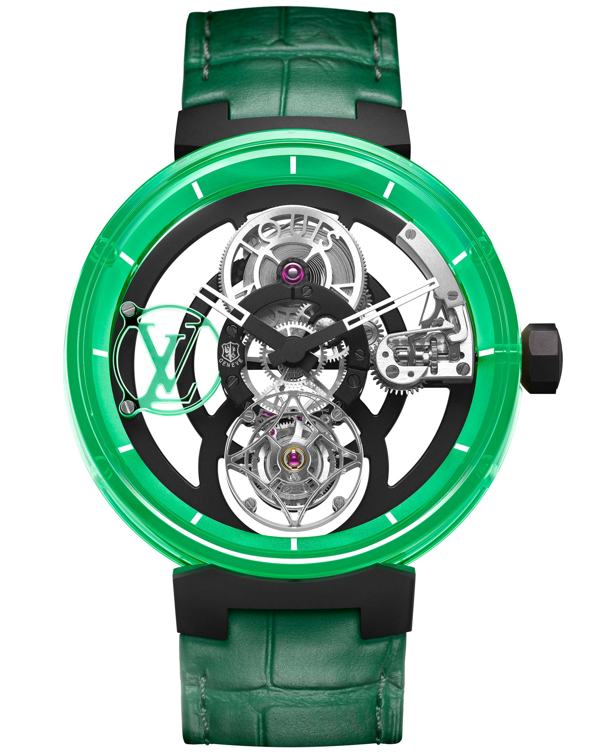 Introducing The Green & Yellow Sapphire Louis Vuitton Tambour Moon