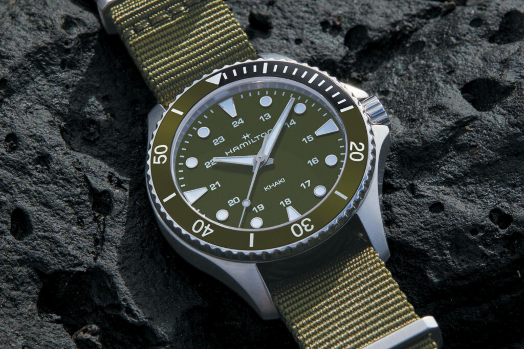 New Release: The Hamilton Khaki Navy Scuba Watches Go Green | aBlogtoWatch