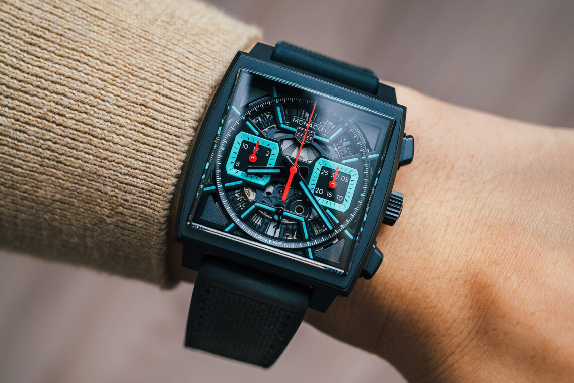 Hands-On Debut: TAG Heuer Monaco Skeleton Watches | ABlogtoWatch