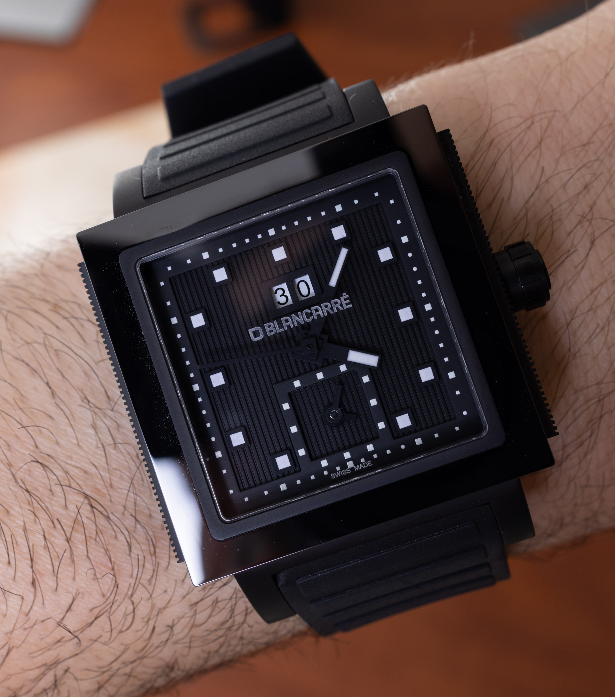 No Longer Made: Blancarre Solid Black Square Watch