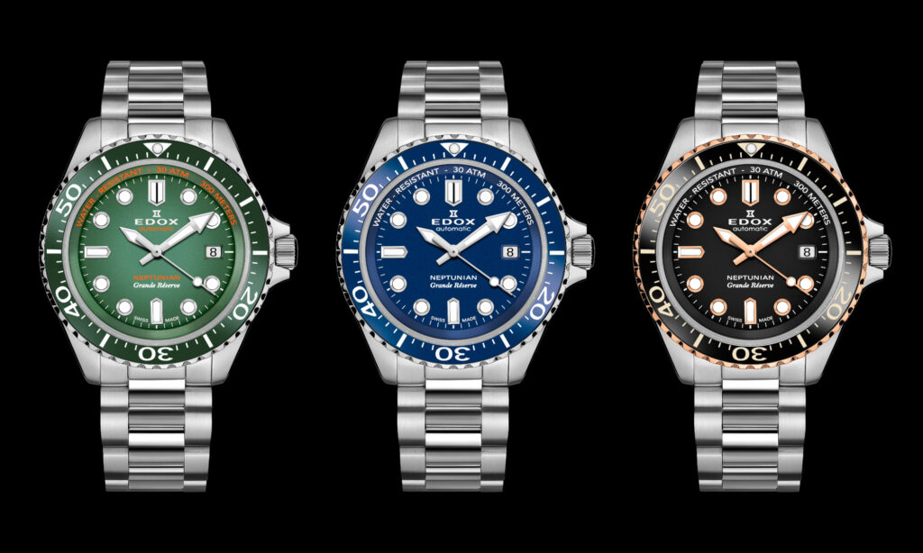 The Edox Neptunian Grande Réserve Dive Watch Blends Functionality With ...