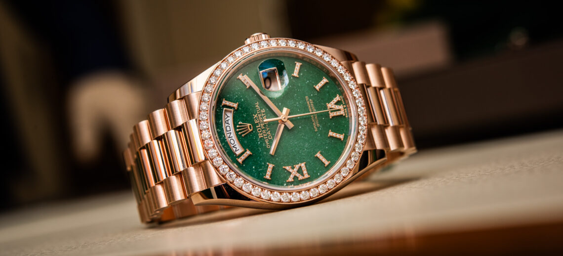 Hands-On: Rolex Day-Date 36 Green Aventurine And Turquoise Stone Dial ...