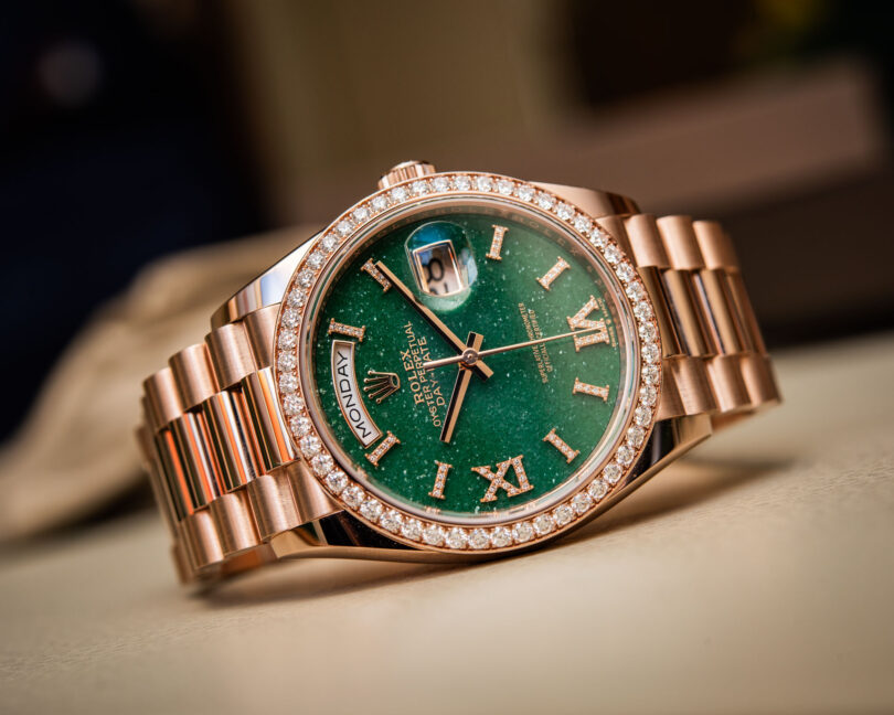 Hands-On: Rolex Day-Date 36 Green Aventurine And Turquoise Stone Dial ...