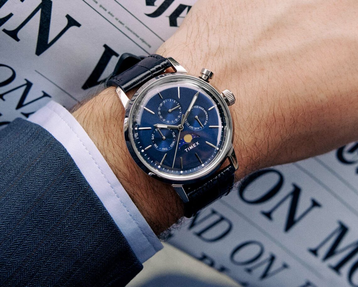 New Release: Timex Marlin Moon Phase Multi-function, Chronograph, And ...