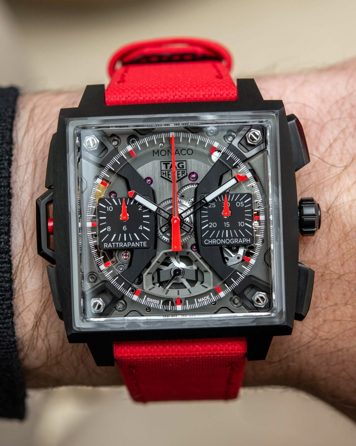 Hands-On: TAG Heuer Monaco Split-Seconds Chronograph Watch | aBlogtoWatch