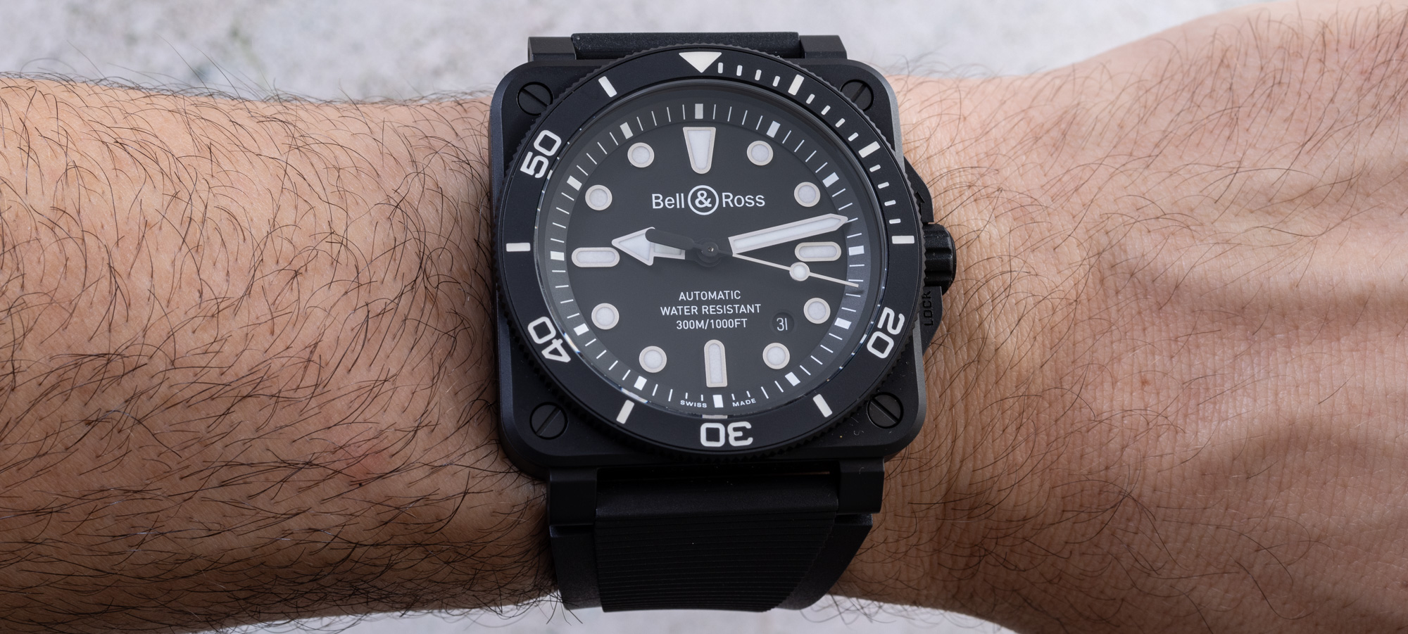 Watch Review Bell Ross BR 03 Diver Matte Black Ceramic Watch aBlogtoWatch