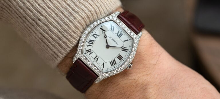 Hands-On: Cartier Tortue Diamond-Set Dress Watch In Platinum